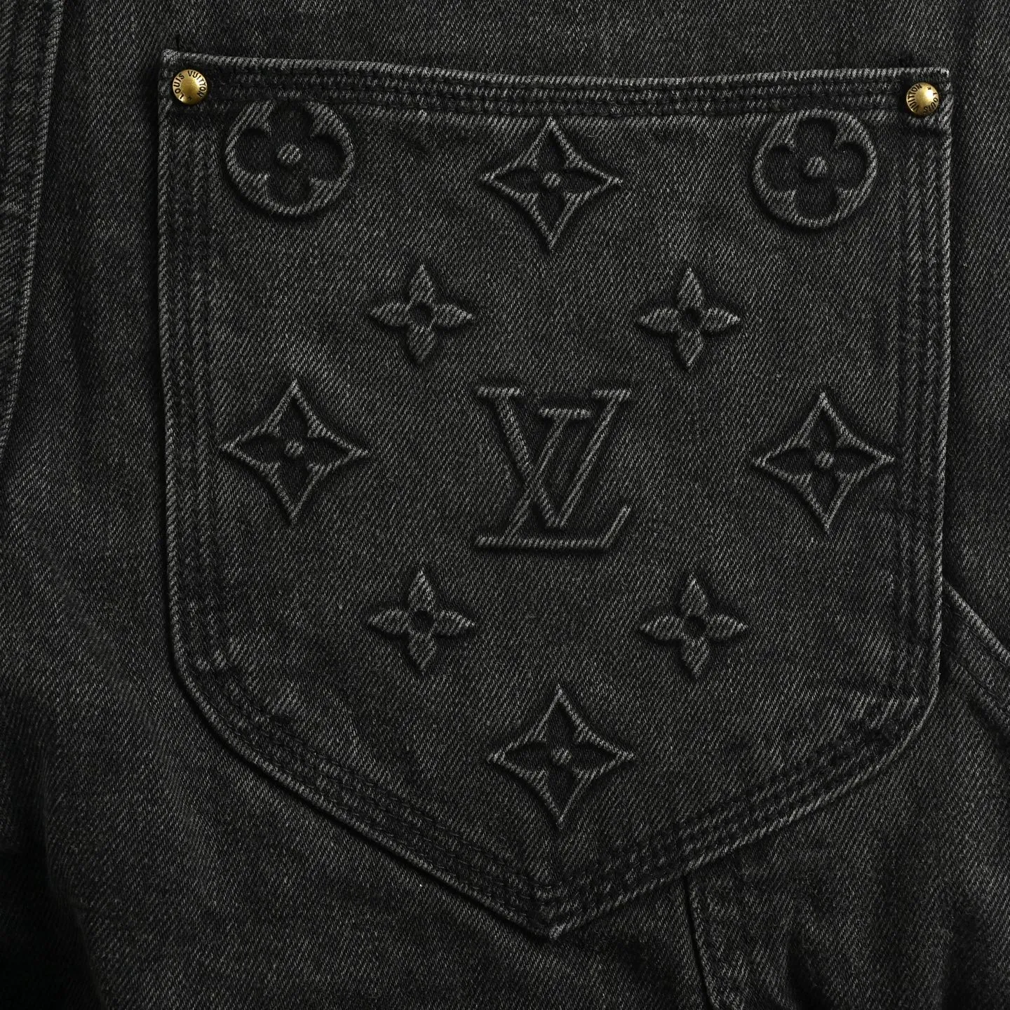 Louis Vuitton/Louis Vuitton presbyopic embossed jeans